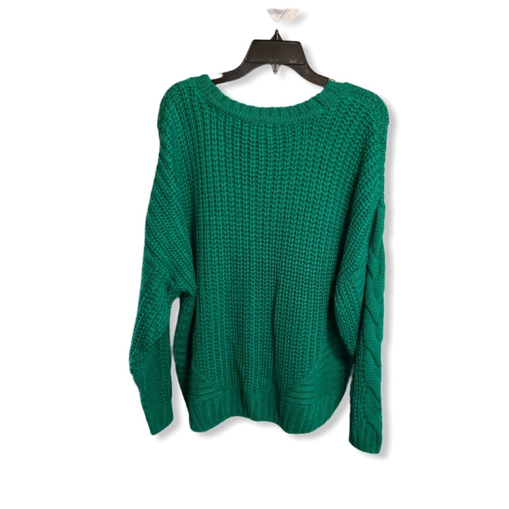One A Mixed Knit Crew Neck Sweater Arugula - Picture 4 of 8